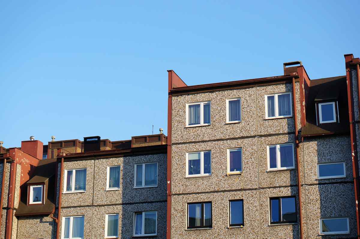 Fachada de un edificio de viviendas